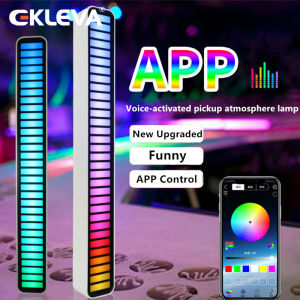 EKLEVA Đèn LED Điều Khiển Âm Thanh Nhạc RGB Tự Động Thanh Đèn Nhịp Điệu Mới Lạ Đèn Nền Thiết Lập Máy Tính Để Bàn Đèn Tạo Không Khí Cho Xe Ô Tô