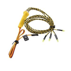 Đèn Kit mô phỏng liên kết 4 Đèn Led thiết lập cho xe RC 1/10 1/8 On-road Truggy Buggy Turn-Light chỉ đạo đèn