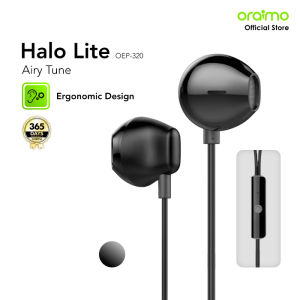 oraimo Earphone Berkabel Airy Tune OEP-320 Headset Semi In-Ear Kabel Kontrol Tombol Headphone Desain Ergonomis Kabel Tebal Suara Premium 1.2 Meter Earphone Headset Kabel Mic Bass Stereo Wired Murah Gaming Sport Button Control Ergonomic Design Sound Thick
