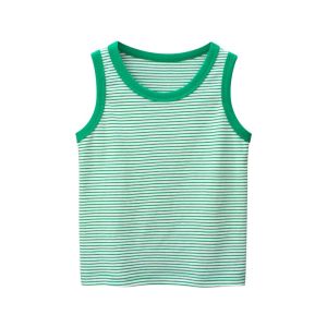 2023 Summer Children Vests for Boy Kids Girls Striped Tank Tops Undershirts Comfortable and Breathable Clothing