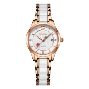 New ceramic strap quartz watch fashionable trendy personalized waterproof womens watch