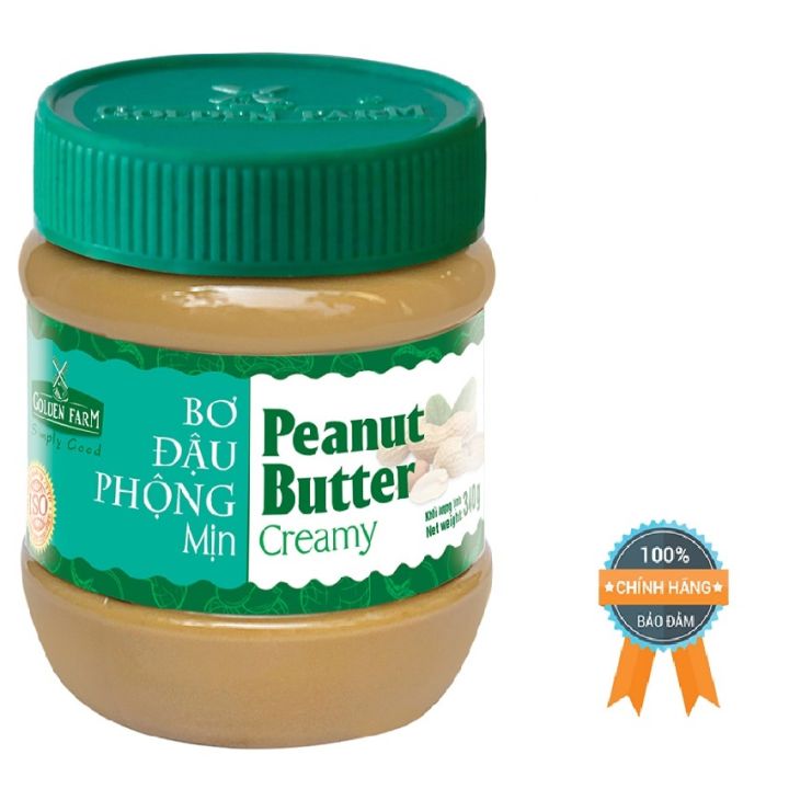 [FreeshipMAX] Bơ Đậu Phộng Mịn Golden Farm 340g được làm từ đậu phộng ...