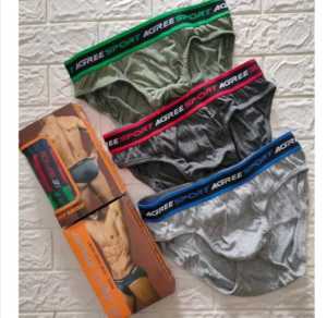 COD SATU KOTAK ISI 3 PCS Agree Sport 2311 | Celana Dalam Pria Agree 2311Karet di Luar | CD Cowok Agree Best Seller | 1 Box isi 3 pcs | UK M - XXL