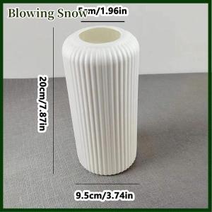 Blowing Striped -Like Plastic Vase For Flowers Decorative Floral Arrangement Display Creative Little Flower Vase
