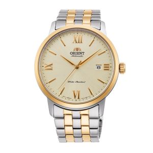 Đồng hồ nam Orient Watch Contemporary RA-AC0F máy lộ cơ automatic mặt nhỏ kính sapphire dây thép đeo tay chính hãng