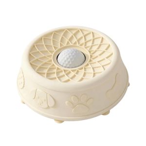 QEFEE Bite Resistant Pet Lick Toy Anti-spill Silicone Slow Feeder Pet Food Dispenser Self-Soothing Interactive Snack Bowl for Puppy Kitty Training