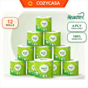 【CozyCasa】 【1/2/3Bundle 】心相印Hearttex 4-Ply Toilet Tissue 12 Rolls per Pack 120g Soft Thick Bathroom Toilet Paper