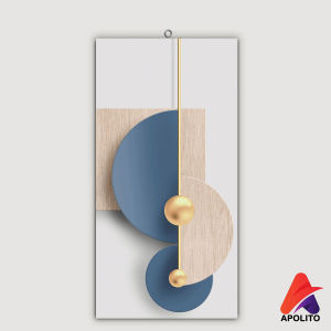 HIASAN DINDING REALISTIK ABSTRAK AESTHETIC APOLITO (15X30 CM) WALL DECOR HIASAN DINDING KAMAR PAJANGAN RUANGAN POSTER KAYU GAMBAR ABSTRAK