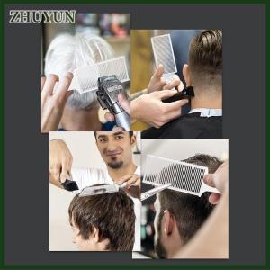 ZHUYUN Phai Lược Chuyên Nghiệp Cắt Tóc Clipper Pha Trộn Flat Top Tóc Cắt Lược Cho Nam Giới Chịu Nhiệt Phai Bàn Chải Salon Công Cụ Tạo Kiểu Tóc