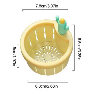 KEBIDU 2pcs Cactus Sink Filter Modern Simple Household Kitchen Tool Blocking Sink Wash Basin Sewer Filter Basket