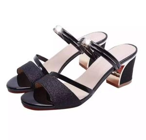 Sandal High Heels Pesta Gliter 022 Wanita Kondangan Terbaru Kekinian Viral Sendal Hak Tahu 5 cm