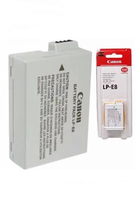 2 Batteries pour Canon EOS 600D 650D 700D Kiss X5 550D Kiss X4 900mAh 7,2V