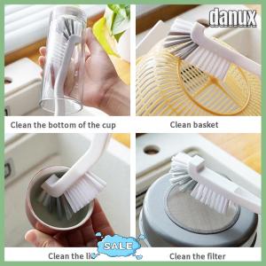 danux Clean Narrow Brush Long Handle Fish Tank Milk Bottle Cap Glass Tube Clean Brush