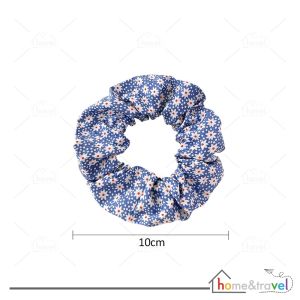 HOVELSHOP Ikat Rambut Scrunchie Motif Polos Kerut Gaya Korea Aesthetic Rubber Band Wanita
