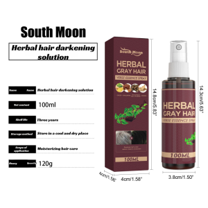 Natural Herbal Hair Care Serum Anti Grey Hair He Shou Wu Extract Promotes Hair Growth Moisturizes and Restores Black Shine