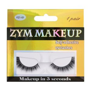 1Pair Glue Free Faux Mink Eyelashes No Residue On The Skin 3D False Eyelashes Reusable Natural Long Eyelash Makeup Self-adhesive Easy to Apply Curls Not Heavy On the Eyelids Makeup Accessories