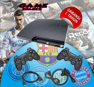 PS3 SLIM PLAYSTATION 3 SLIM HDD 500GB + 2 STIK FULL GAMES TINGGAL MAIN