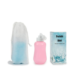 Sunveno Portable Bidet Long Nozzle Spray Bottle Personal Bidet Sprayer Woman Body Cleaner 360ml