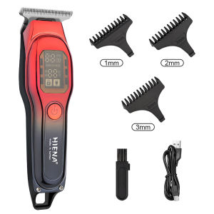 Hiena Hair Clipper Professional Hair Trimmer Electric Hair Cutting Machine Rechargeable 0mm Carving Barber Clipper for Men