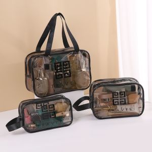 Set 3 Túi Đựng Đồ Makeup Trang Điểm Chống Thấm Nước - Túi Đựng Đồ Vệ Sinh Cá Nhân Mỹ Phẩm Đa Năng Đi Du Lịch Và Công Tác