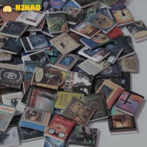 【N2HAO】 200pcs Miniatures Doll House Books Anxiety Bookshelf Accessories Mini Books Accessories For Decoration Dolls House Miniature