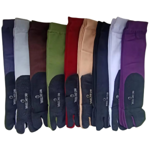 6 Pasang Kaos Kaki Jempol Polos Warna Telapak Hitam Terbaru