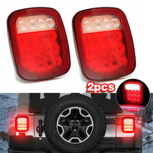 2pcs 12V 16LED Truck Trailer Tail Light Stop Turn Tail Back Up Reverse Light Tail Lamp