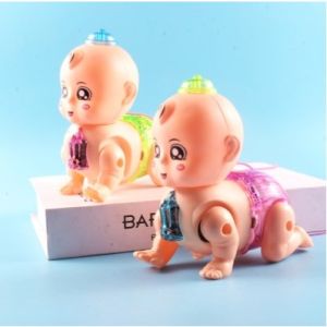 [Có Đèn Nhạc] Đồ Chơi Em Bé Ngậm Bình Sữa Tập Bò Cho Bé Yêu