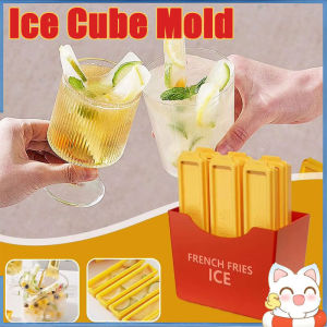 French Fries Ice Cube Ice Tray Creative Ice Cube Mold Kitchen Tools Ice Cream Kentang Goreng 薯条冰格
