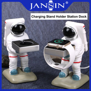 New Creative Astronaut Desktop Wireless Watch Charging Stand compatible with Apple Watch smart watch Charging Base Storage Rack Support Holder Station Dock