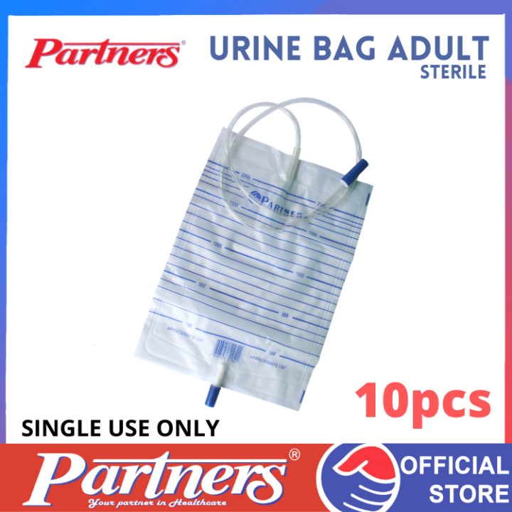PARTNER URINE/DRAINAGE BAG (2000ML) 10 pieces Lazada PH