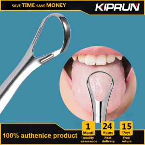 KIPRUN Tongue Scraper Stainless Steel Oral Tongue Cleaner Medical Mouth Brush Reusable Fresh Breath Maker