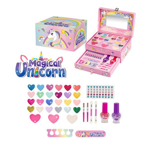 Tas Kosmetik Putri Duyungchildren Pretend Plays Make Up Kit Set Mainan Make Up Anak Dengan Fungsi Asli - Kado Anak Cewek