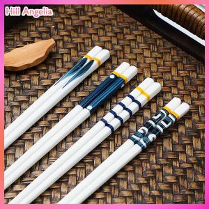[Hill Angelia] Japanese Style Chopsticks Bone Porcelain Long Chopsticks Sushi Chopstick Tableware Gifts