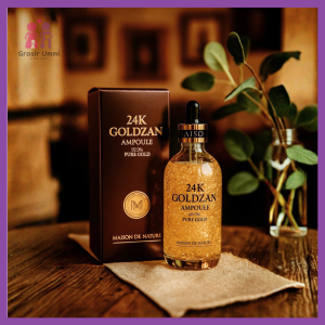 Serum Goldzan Penghilang Flek Hitam dan Jerawat Serum Wajah Emas Glowing 100ml