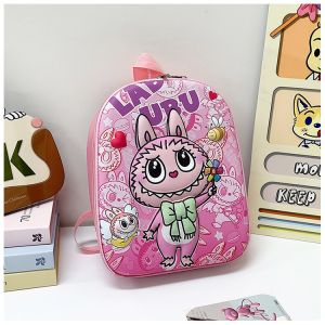 Balo hoạt hình Pop mart Labubu cho bé mầm non Cặp đi học mẫu giáo cho bé trai bé gái 1-5T họa tiết nổi 3D BOLALA BA025