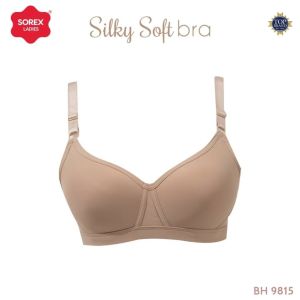 SOREX 9815 BRA SOREX CUP BESAR TANPA KAWAT BUSA SEDANG KAIT 3 SETARA CUP B SILKY SOFT - BRA SOREX - BH SOREX