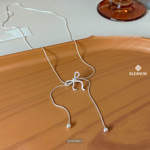 Dây chuyền nữ Eleanor Accessories dáng dài hình nơ phụ kiện trang sức vòng cổ 9401