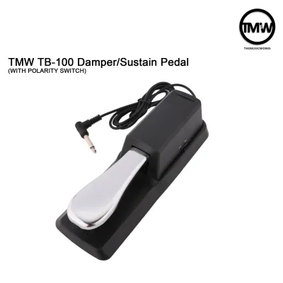 TMW Foot Sustain Damper Pedal for Digital Piano Keyboard with Polarity Switch TB-100 TB-200 MA2