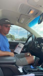 Sunglasses Holder for Car Visor – Dual Storage Holds 2 Pairs    One-Hand Operation Scratch-Proof  Fit    Glasses Organizer for Vehicle Visor (Black)