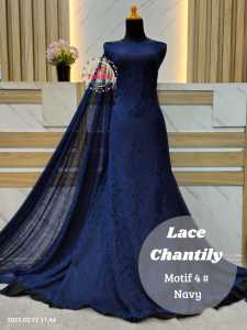 [0.5 METER] Lace Chantily Halus / Kebaya Lace Chantily - Lebar 1.5 Meter