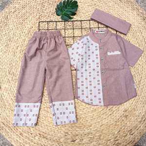 Setelan Koko Anak Ubay / Baju Koko Anak Terbaru Model Two Tone