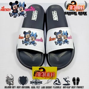 Sandal Selop Anak Perempuan Mickey Mouse Minnie Bahan Karet Empuk & Ringan