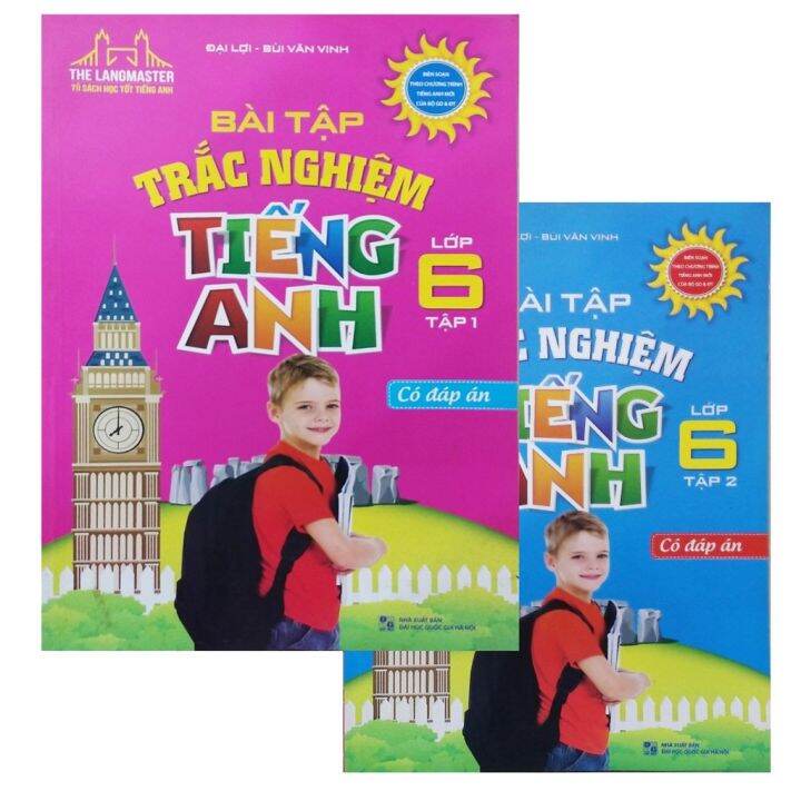 Sách - Bộ The Langmaster Bài Tập Trắc Nghiệm Tiếng Anh Lớp 6 ( Có đáp ...