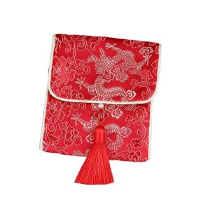MMLUCK Tua rua Phong bì đỏ brocade Lời chúc mừng năm mới Lễ hội mùa xuân Túi tiền Phong cách Trung Quốc Hong Bao Túi Tiền Năm Mới Đám cưới Trung Quốc