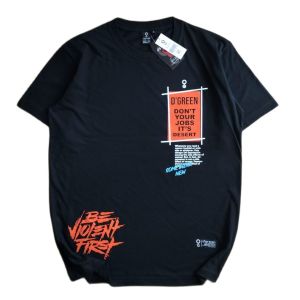 DGreen Baju Kaos Pria Distro Lengan Pendek Bahan Katun Tebal Keren Kekinian Motif Simple
