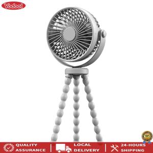 [New] Portable Home Outdoor Small Fan USB Charging 2000mAh Table Outdoor Cooler Neck Fan 3 Speeds Summer Mute Small Octopus Fan Portable Outdoor Clip On Fan
