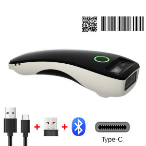 2D Barcode Scanner Bluetooth Mini Handheld Portable 2.4G Wireless 1D QR Code  Reader For IOS Android PC