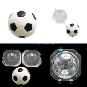 Kirilgu Plastic Chocolate Moulds Fondant Molds Candy Mould Baking Mold Football Plastic Material DIY Baking Accessories Q9Z6P