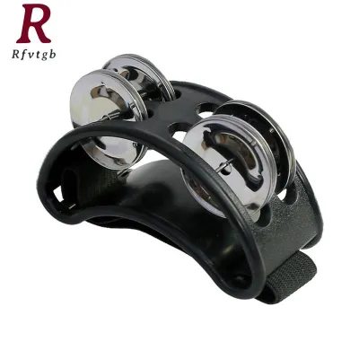 Powerful Sound Foot Tambourine Adjustable Foot Tambourines with Musical Instrument for Performance Singing